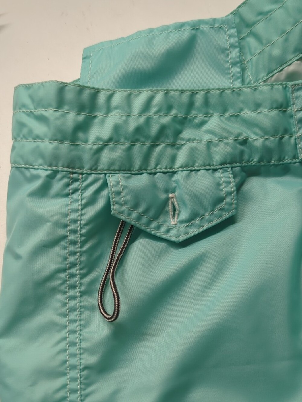 Birdwell Blue Green Board Swim Shorts with Lace-Up Waist Sz 6 - Picture 7 of 9